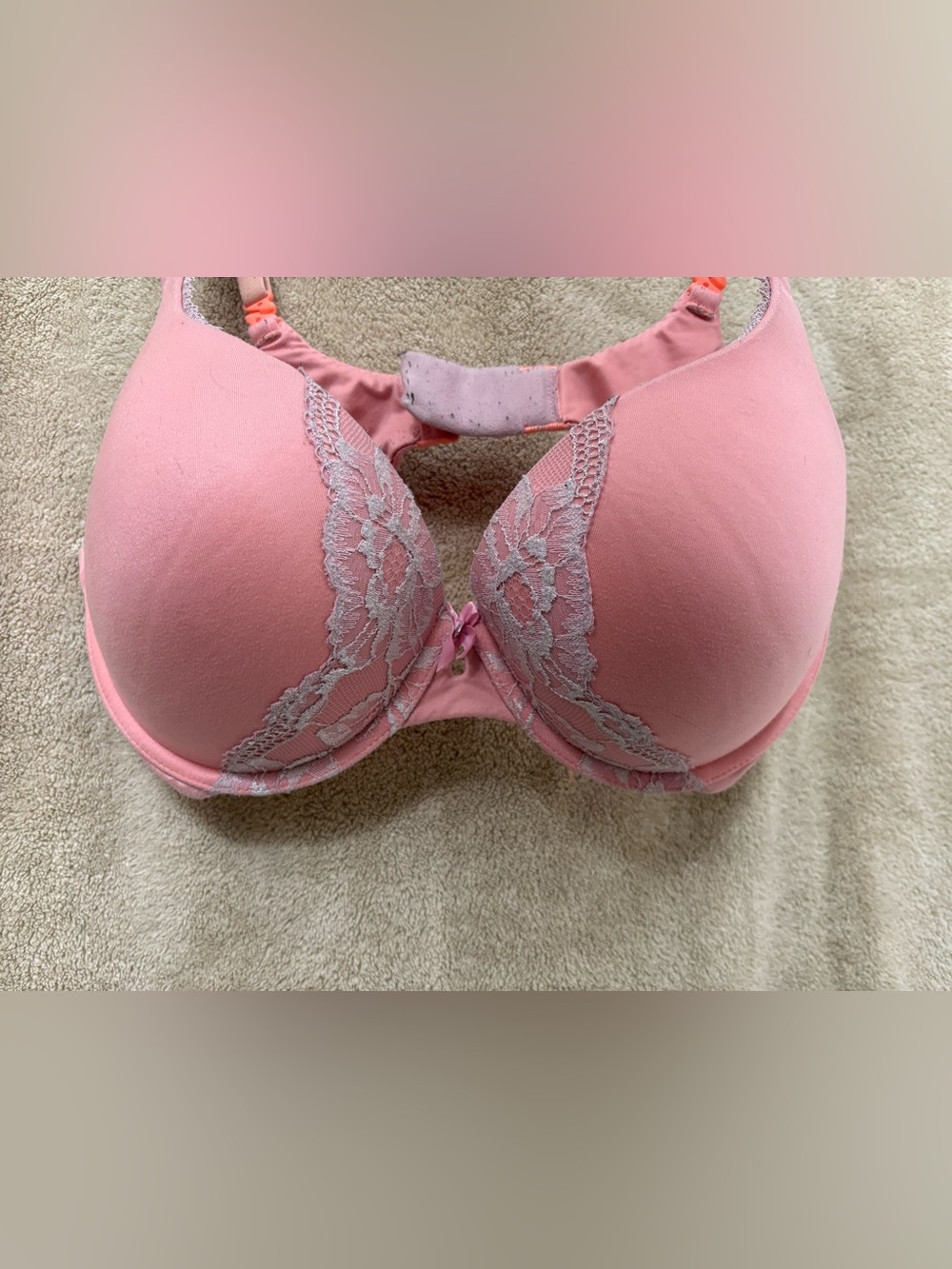 Victoria's Secret Pink Lace-Accent Underwire Bra